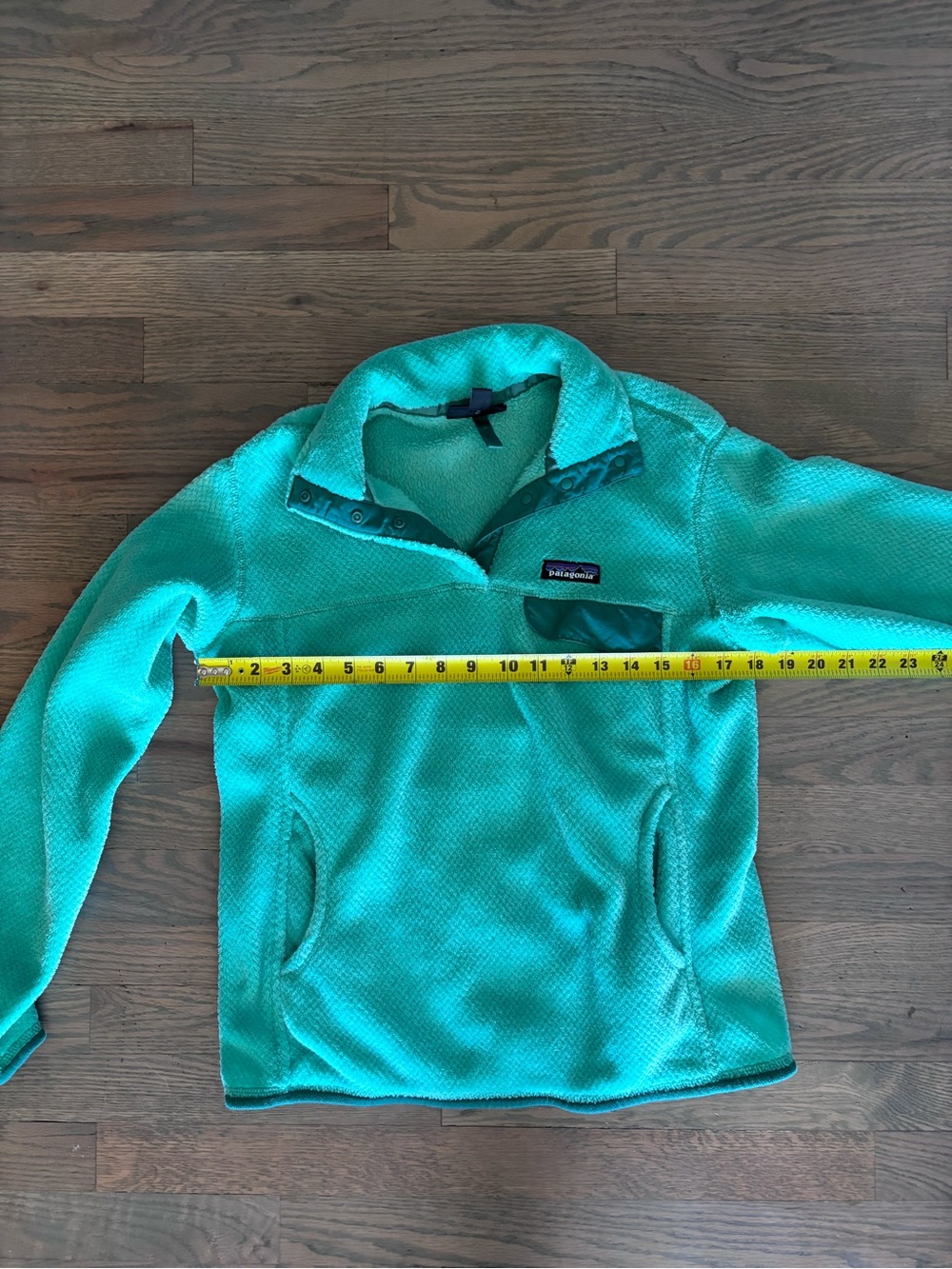 Patagonia Re-Tool Snap-T Fleece Pullover Teal Turquoise Size M - Picture 7 of 7
